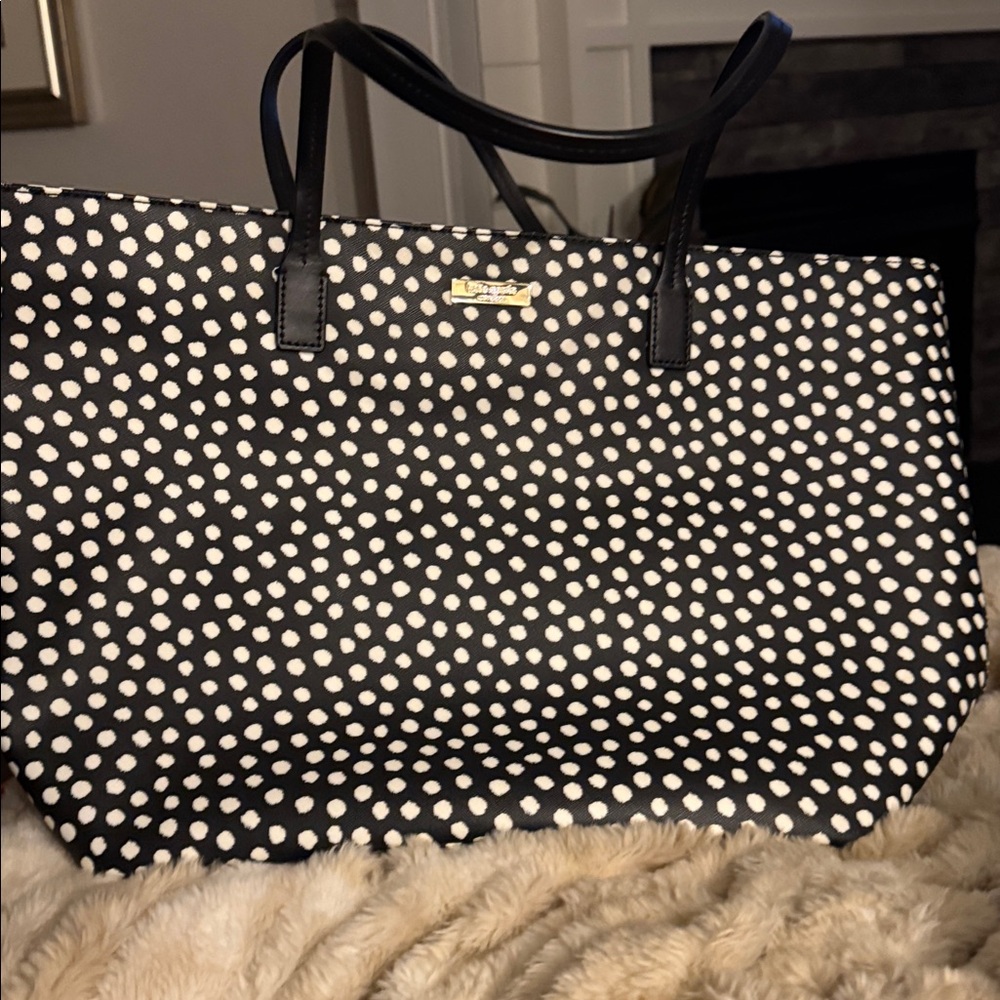 Kate Spade Black and White Polka Dot Bag